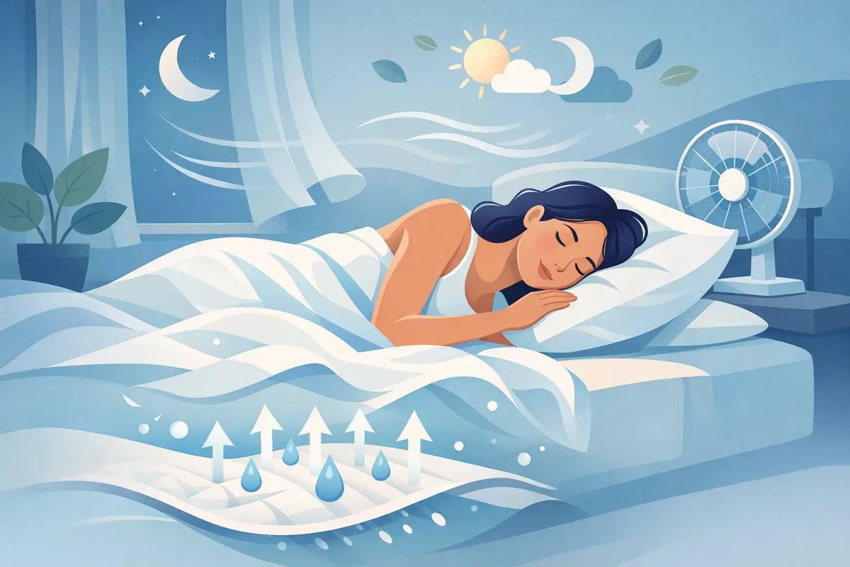 Ropa de cama transpirable para dormir sin calor