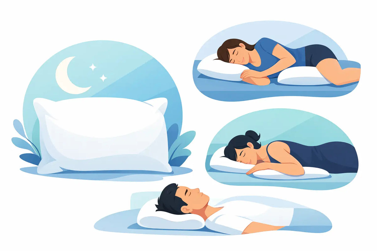 Guía de almohadas por postura para dormir mejor